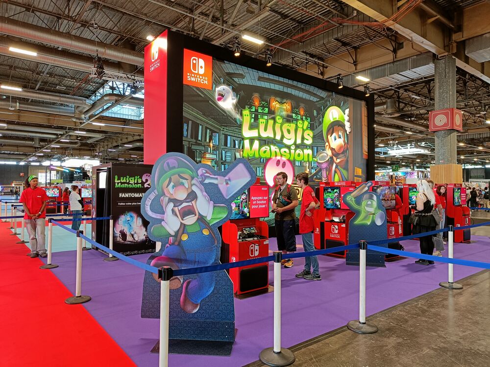 L'enorme stand Nintendo permetteva di provare tutte le novità